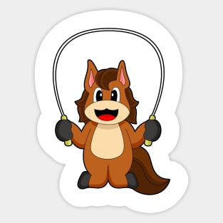 Horse Jump rope Rope Sticker